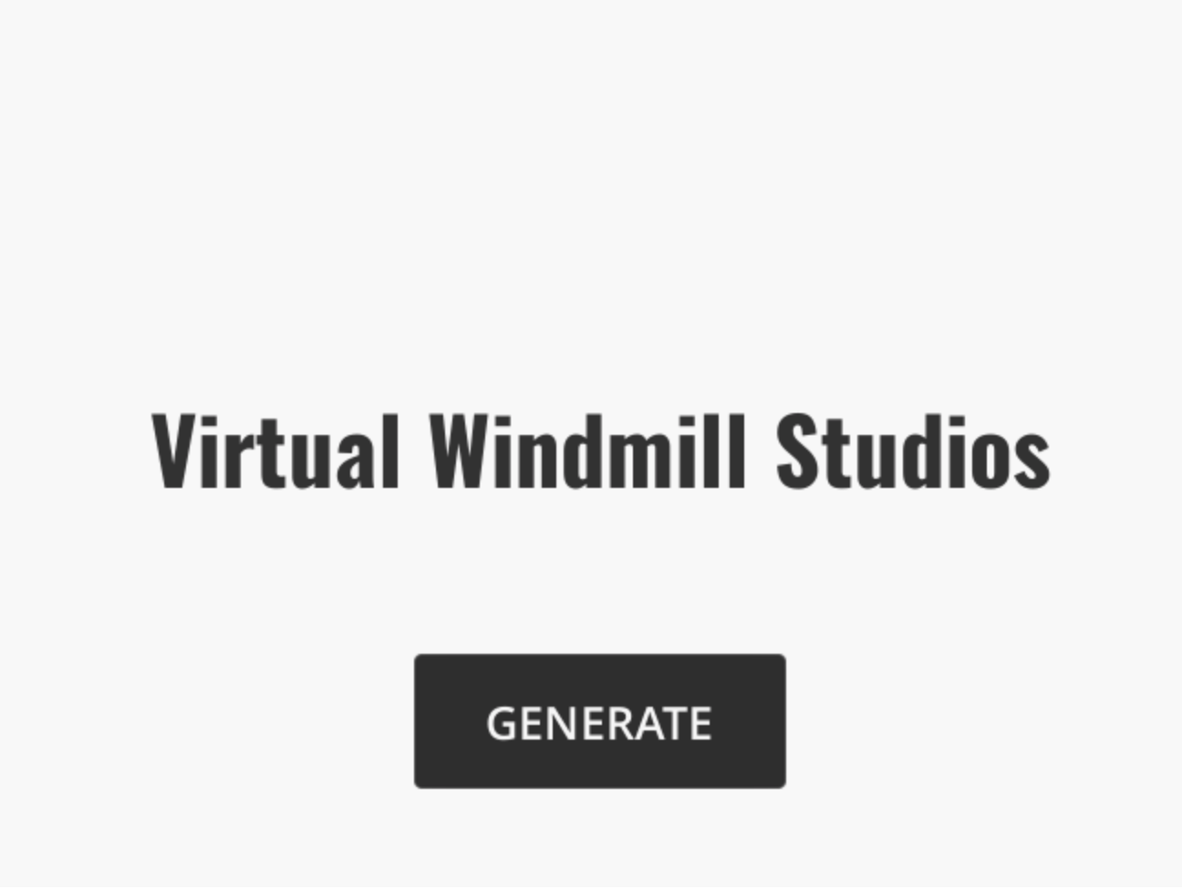 Generated VR Game Studio Name
