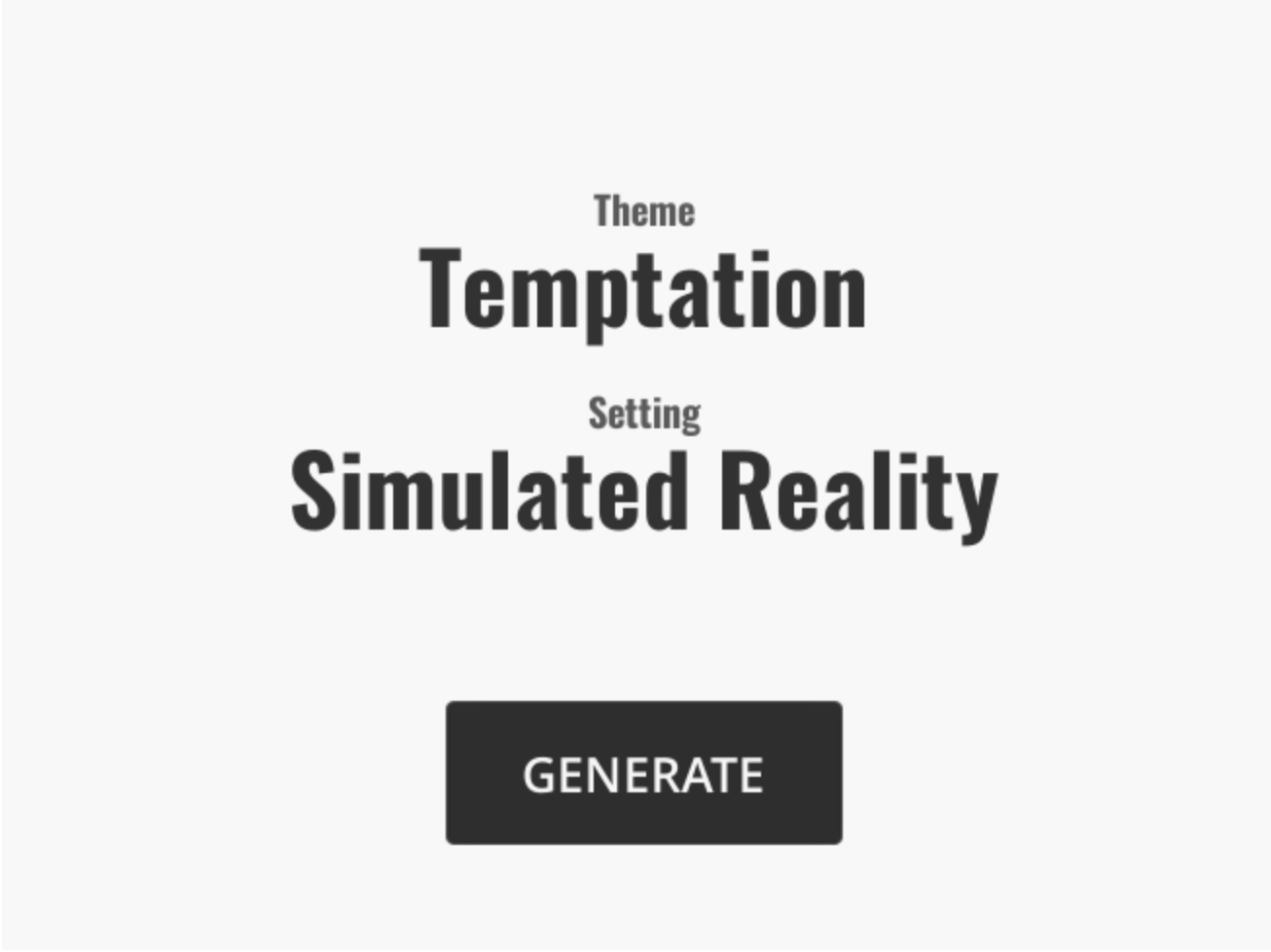 ide bureau falme Story Theme and Setting Generator - Let's Make a Game
